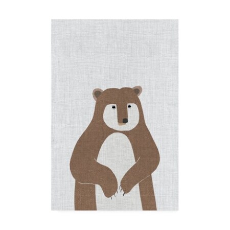 Annie Bailey Art 'Brown Bear Linen' Canvas Art,12x19